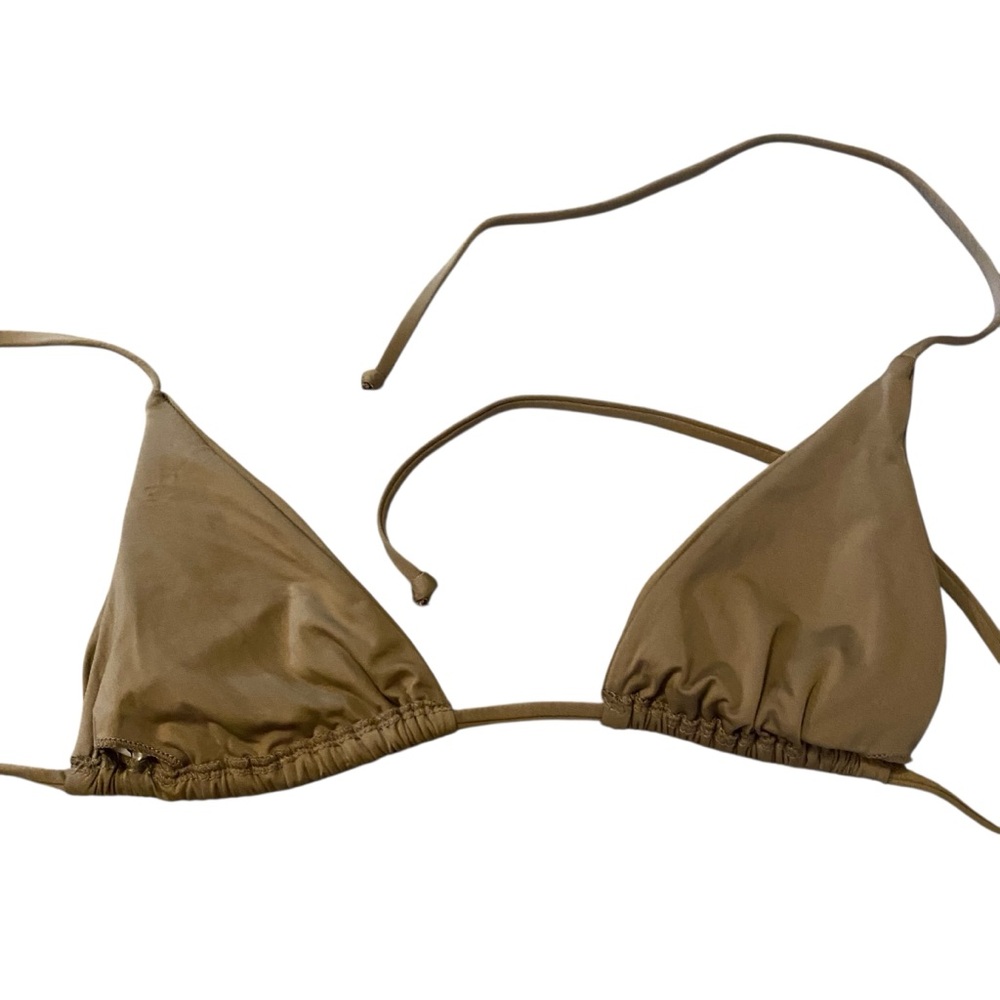 BECCA Bronze triangle String Bikini Top